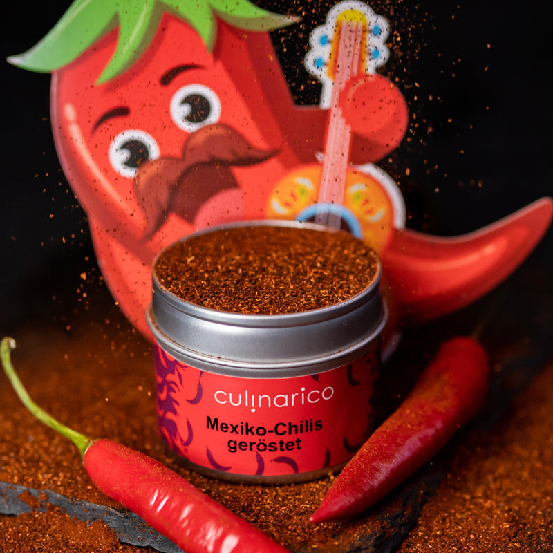 New Mexico Chilis geröstet, bio | 3000 Scoville | Geröstetes, leicht rauchiges Aroma